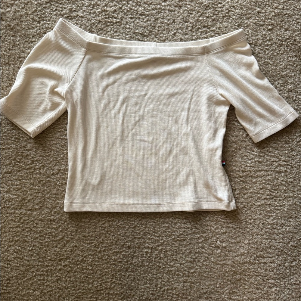 Sol Angeles Off-Shoulder Cream Top - never worn